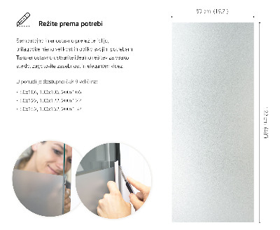Folie pentru geam cu efect opac
