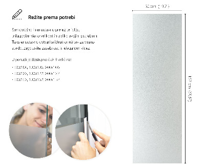 Folie pentru geam cu efect opac
