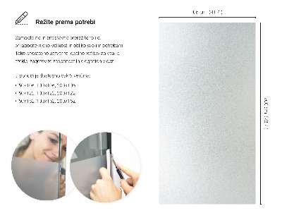 Folie pentru geam cu efect opac
