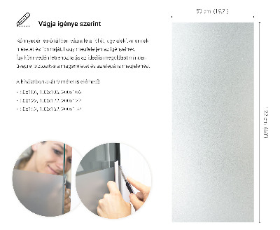 Folie pentru geam cu efect opac