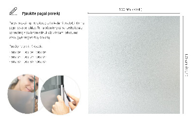 Folie pentru geam cu efect opac
