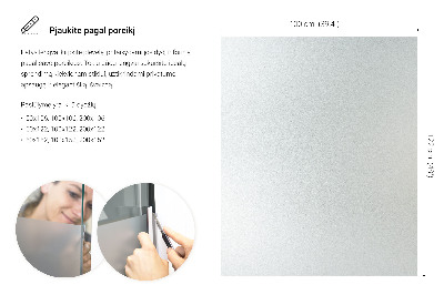 Folie pentru geam cu efect opac