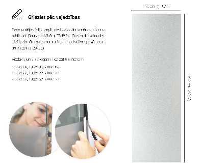 Folie pentru geam cu efect opac