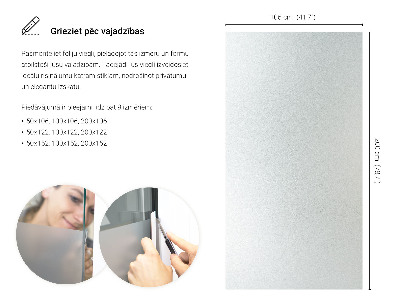 Folie pentru geam cu efect opac