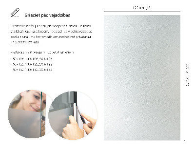 Folie pentru geam cu efect opac