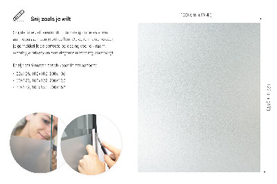 Folie pentru geam cu efect opac