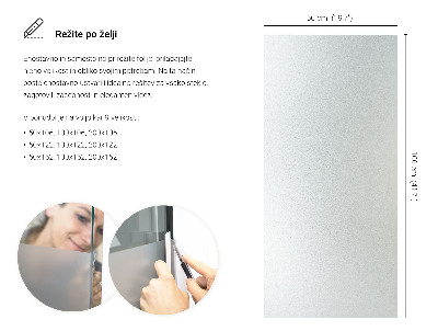 Folie pentru geam cu efect opac