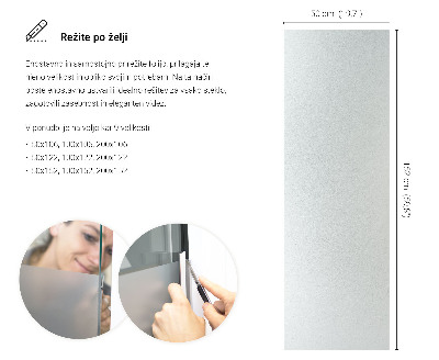 Folie pentru geam cu efect opac
