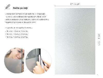 Folie pentru geam cu efect opac