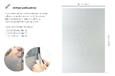 Folie pentru geam cu efect opac