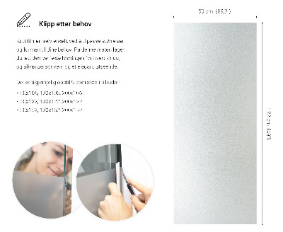 Folie pentru geam cu efect opac