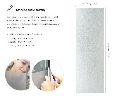 Folie pentru geam cu efect opac
