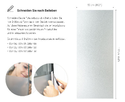 Folie pentru geam cu efect opac