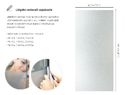 Folie pentru geam cu efect opac