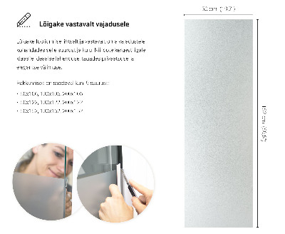 Folie pentru geam cu efect opac