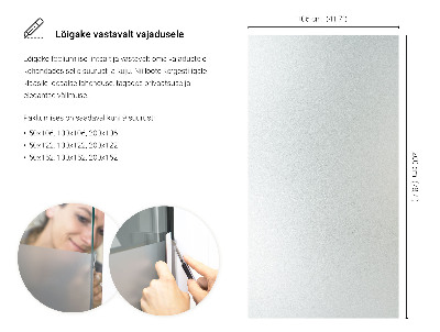 Folie pentru geam cu efect opac