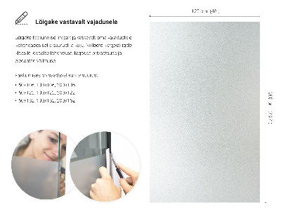 Folie pentru geam cu efect opac