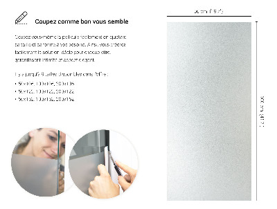 Folie pentru geam cu efect opac