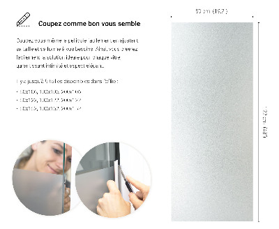 Folie pentru geam cu efect opac