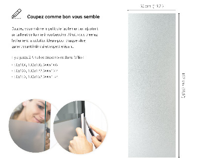 Folie pentru geam cu efect opac