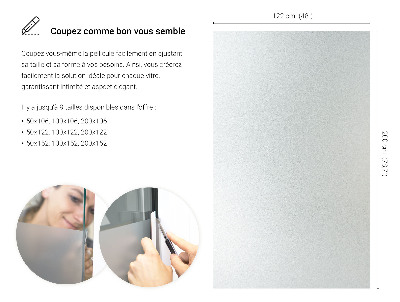 Folie pentru geam cu efect opac