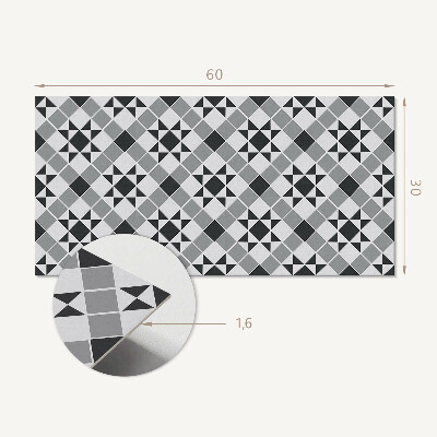Panou perete Model geometric cu stele