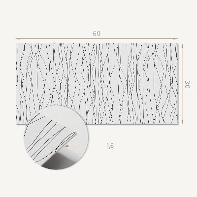 Panou decorativ pvc Linii ondulate pe fundal