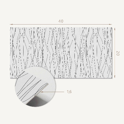 Panou decorativ pvc Linii ondulate pe fundal