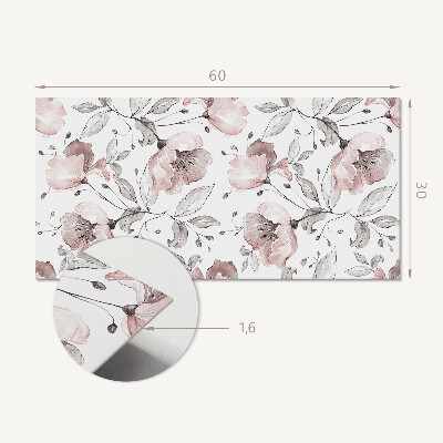Panou perete Model de acuarelă florală