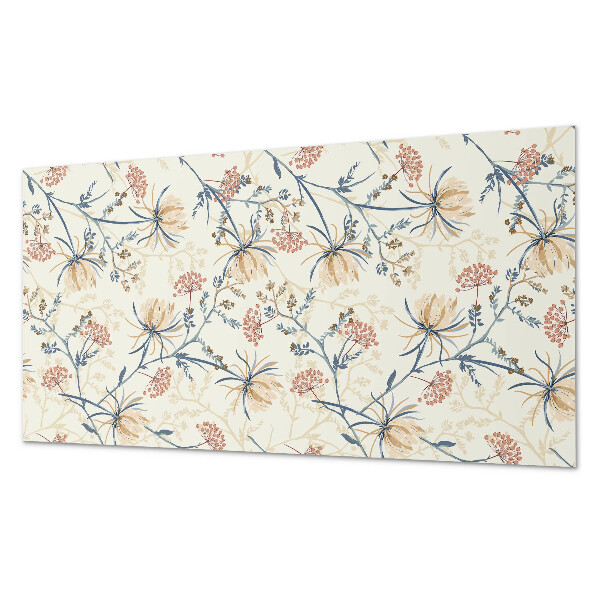 Panou de perete Model floral pe fundal