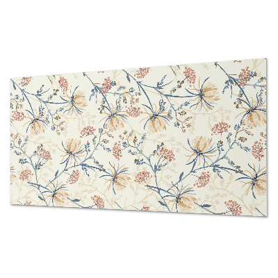 Panou de perete Model floral pe fundal