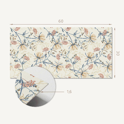 Panou de perete Model floral pe fundal