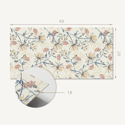 Panou de perete Model floral pe fundal