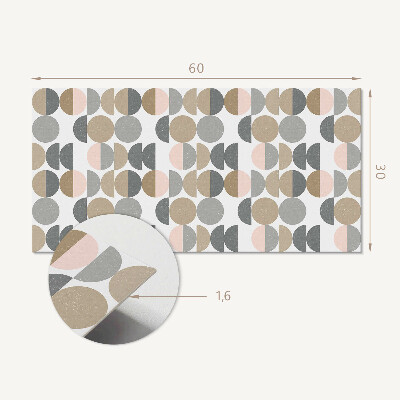 Panou de perete Geometria cercurilor și semicercurilor