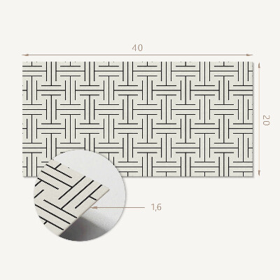Panou perete Model geometric în carouri
