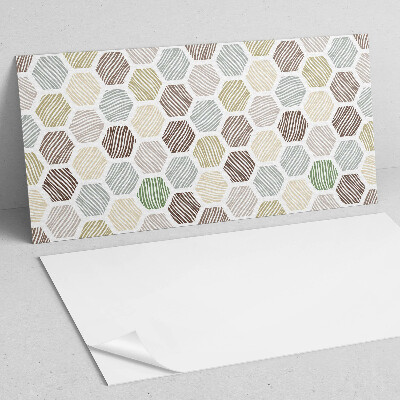 Panou perete Model hexagonal cu linii