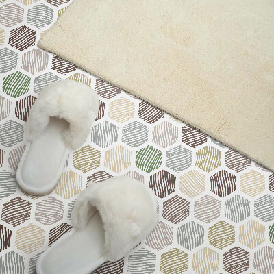 Panou perete Model hexagonal cu linii