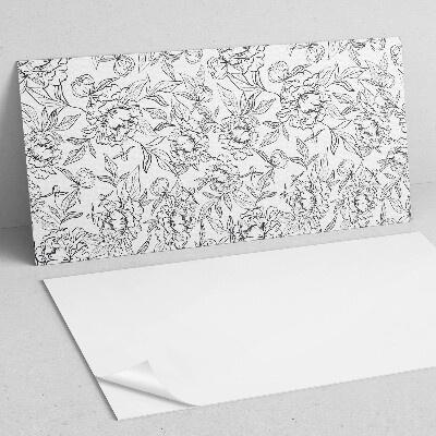 Panou decorativ pvc Model floral cu frunze