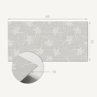 Panou perete Model floral pe fundal