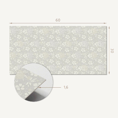 Panou de perete Model floral pe fundal