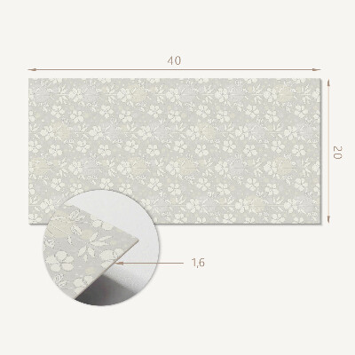 Panou de perete Model floral pe fundal