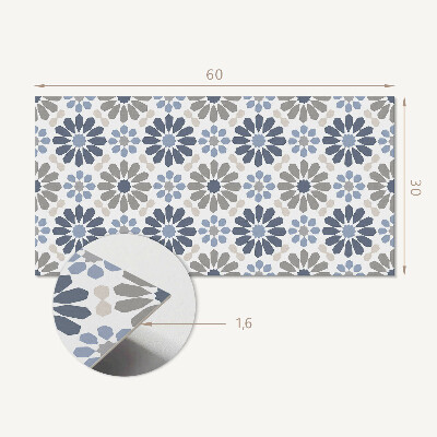 Panou decorativ pvc Model floral în simetrie