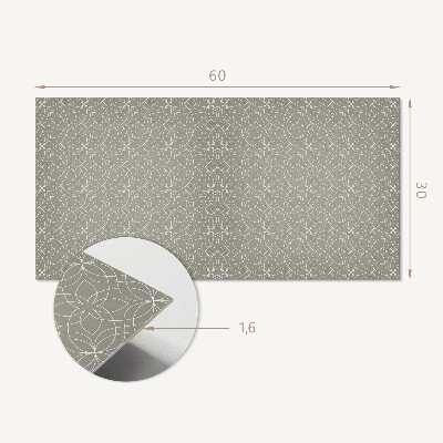 Panou perete Model geometric cu flori