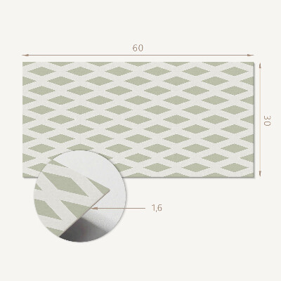 Panou decorativ pvc Model de diamant într-o grilă