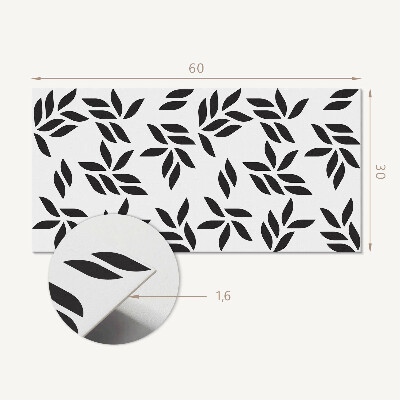 Panou decorativ pvc Model cu frunze pe fundal