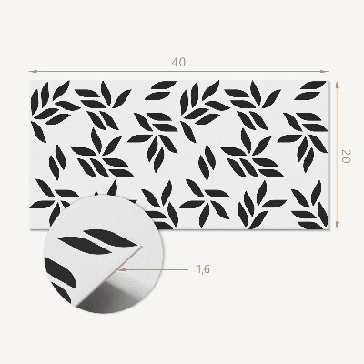 Panou decorativ pvc Model cu frunze pe fundal