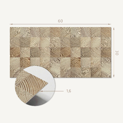 Panou decorativ pvc Model de scânduri de lemn
