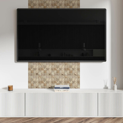 Panou decorativ pvc Model de scânduri de lemn
