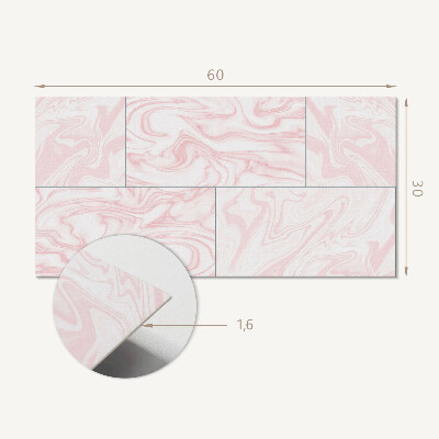Panou decorativ pvc Model de marmură cu valuri