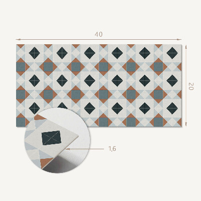 Panou decorativ pvc Model geometric de plăci